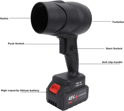 48V – Compact Lithium Turbo Blower with Handheld Power'